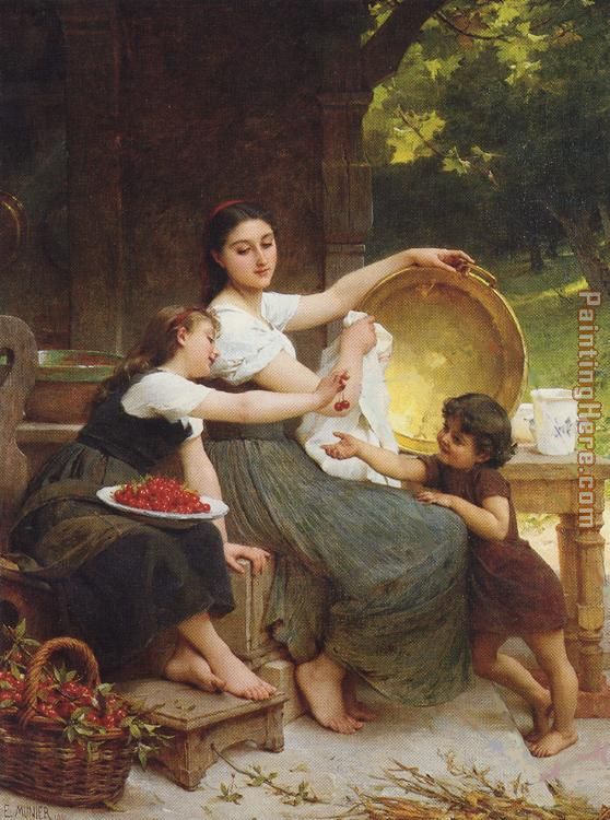 Les Confitures painting - Emile Munier Les Confitures art painting